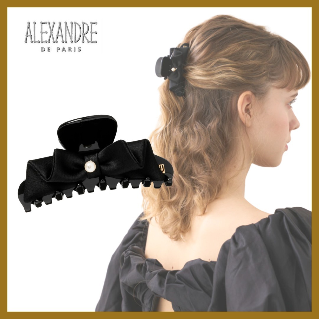 可憐さ引き立てる小さめリボン *ALEXANDRE DE PARIS* M クリップ