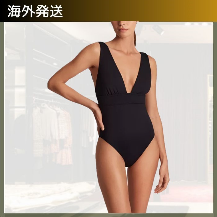 LAUREN RALPH LAUREN/レディース モダン Vネック ワンピース水着