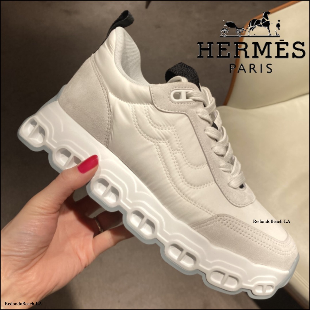 【爽やかブルーが可愛い】★HERMES★ Impulse スニーカー