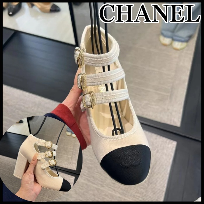 ◆美脚効果♪ベルトでかわいく◆CHANEL メリージェーン パンプス