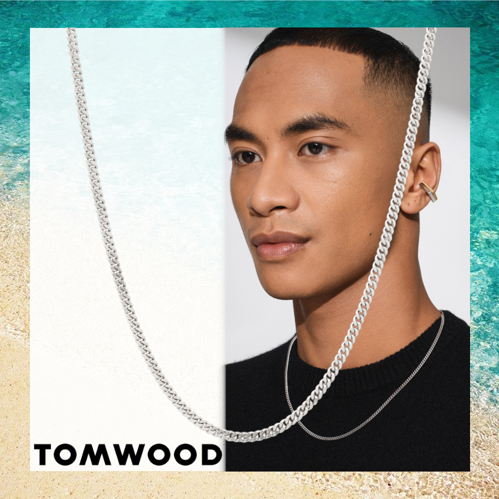 シンプル【Tom Wood】Curb Chain M 18inch