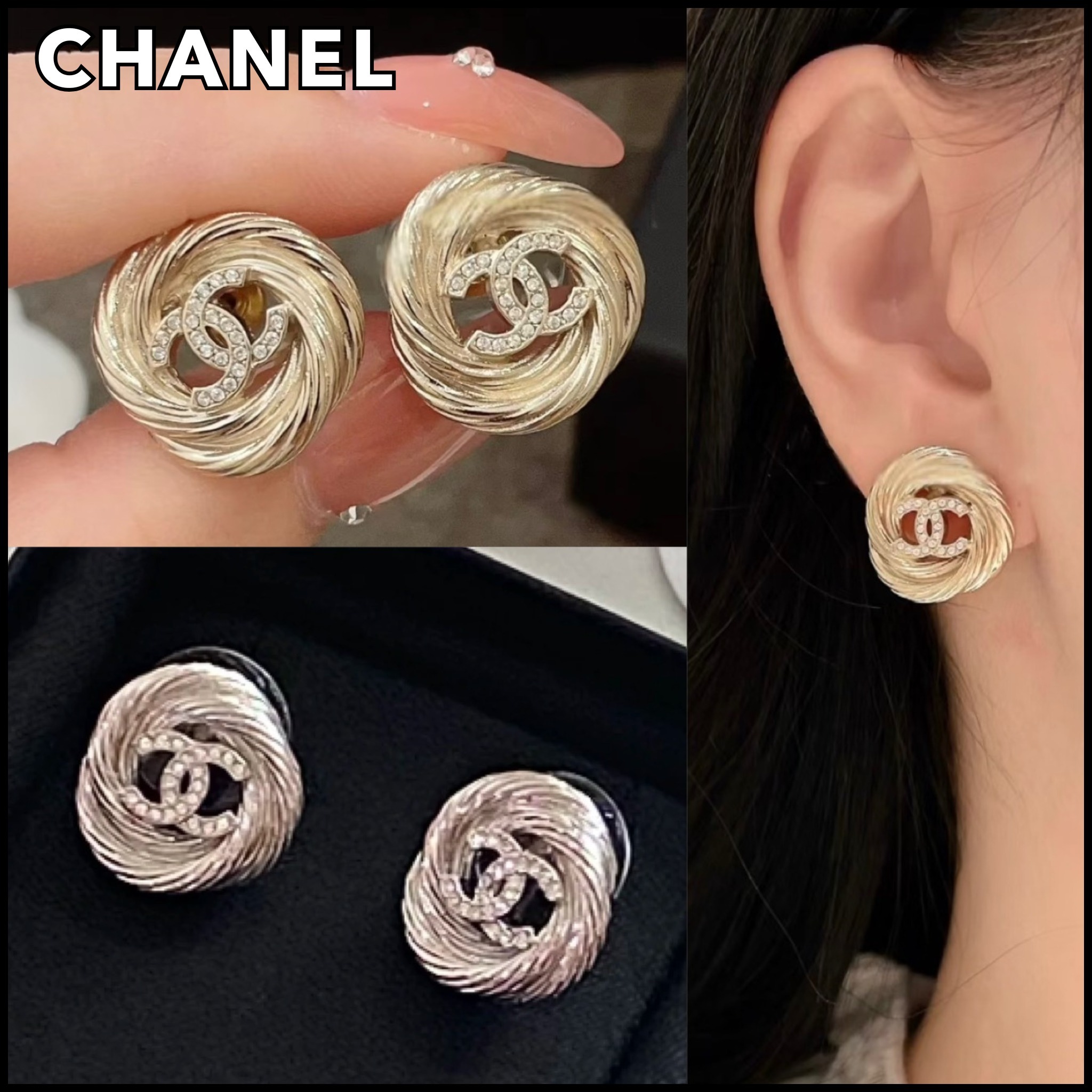 繊細なデザインで耳元をゴージャスに♪【CHANEL】25S ピアス