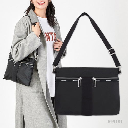 LeSportsac POUCH CROSSBODYブラック C/斜めがけ バッグ