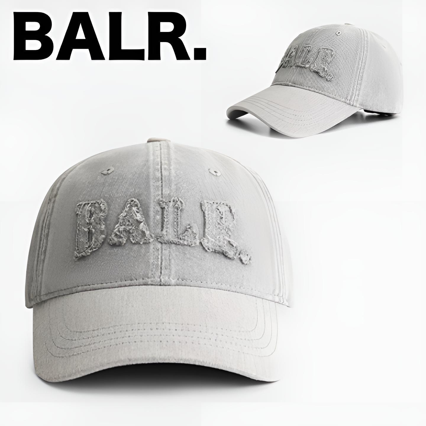 クールに決まる♪【BALR.】Urban Washed Dad ロゴ入り キャップ