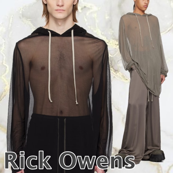 【Rick Owens】Hollywood ビスコース クレープジャージ フーディ