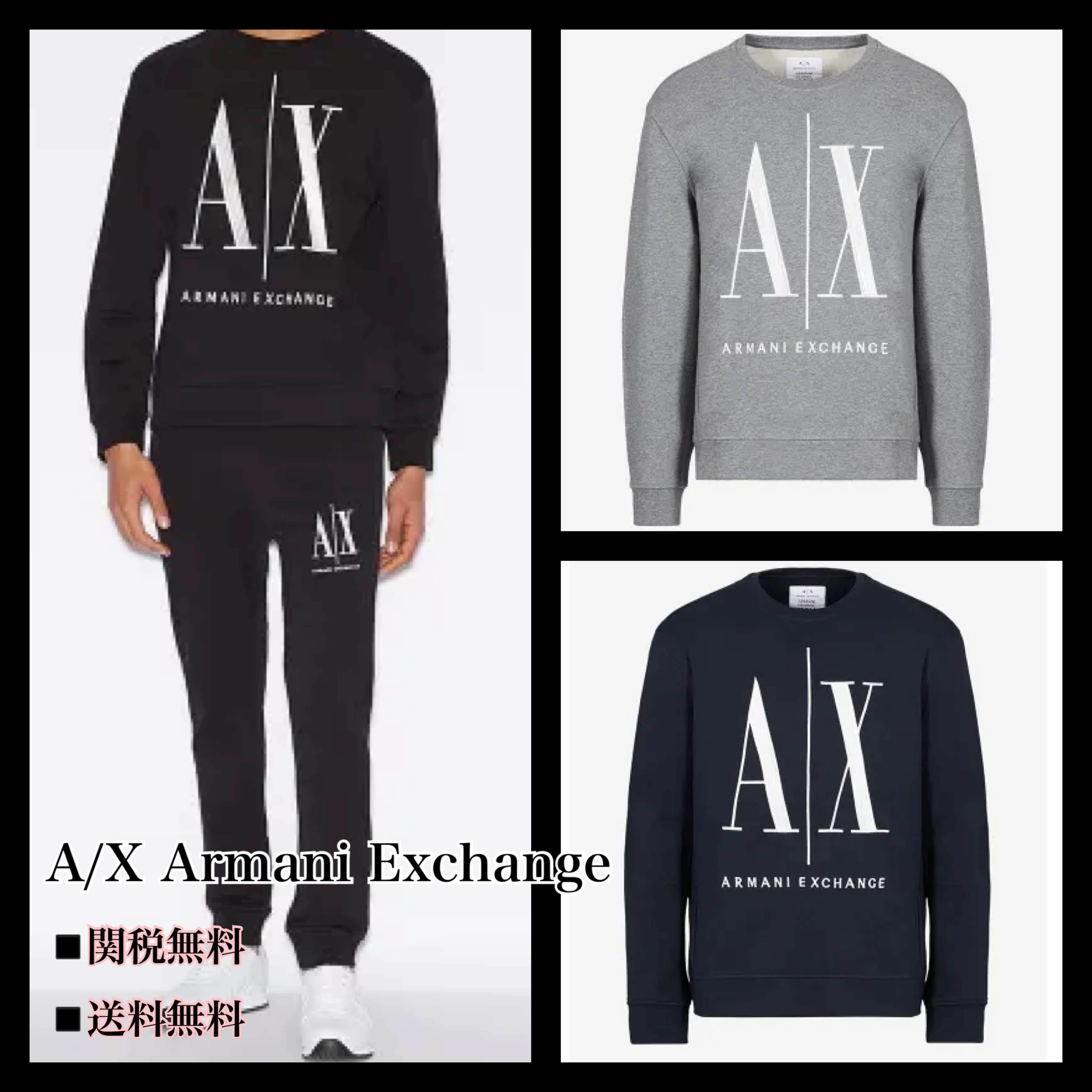 ◆A/X Armani Exchange◆ロゴ 8NZMPA_ZJ1ZZ スウェットシャツ