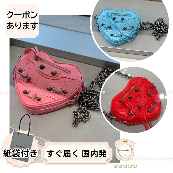 【完売必至】バレンシアガ ハートフォルムのショルダーバッグ