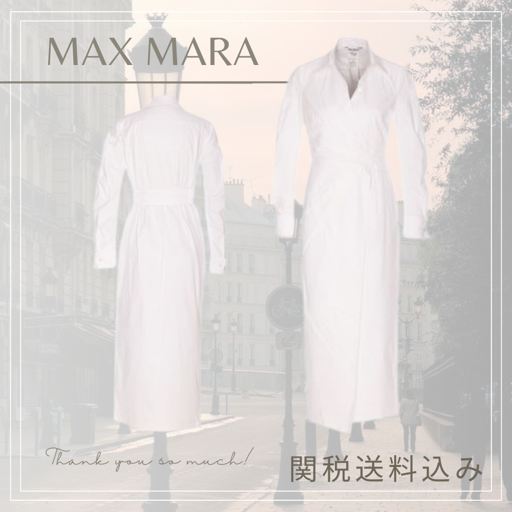 [MAXMARA] Balzac ドレス コットン ビアンコ