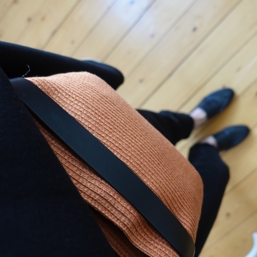 “COS” 3Way Straw×Leather ショルダー/クラッチ/ベルトBAG