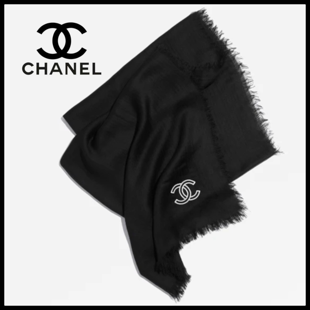 【シンプルで上品♪】CHANEL 25ss カシミア ストール