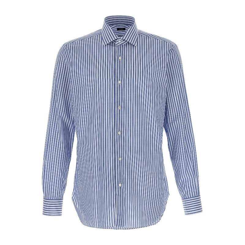 Tシャツ・カットソー BARBA SS25 Striped shirt (I1U12P0147107 0001)