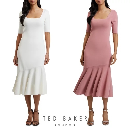 Ted Baker London テッドベーカー ミヤー ニット ミディ ドレス