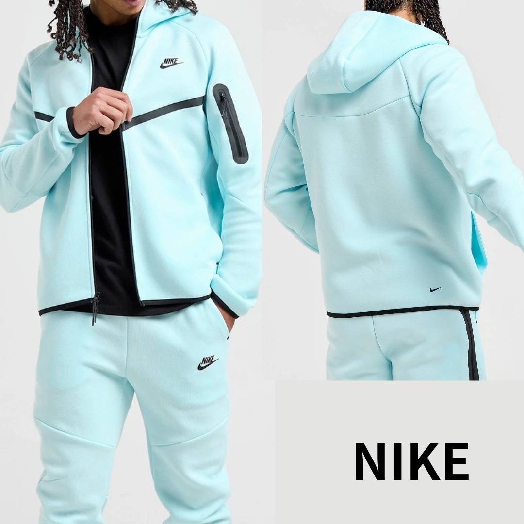 NIKE Tech テックフリース フルジップ フーディー ブルー