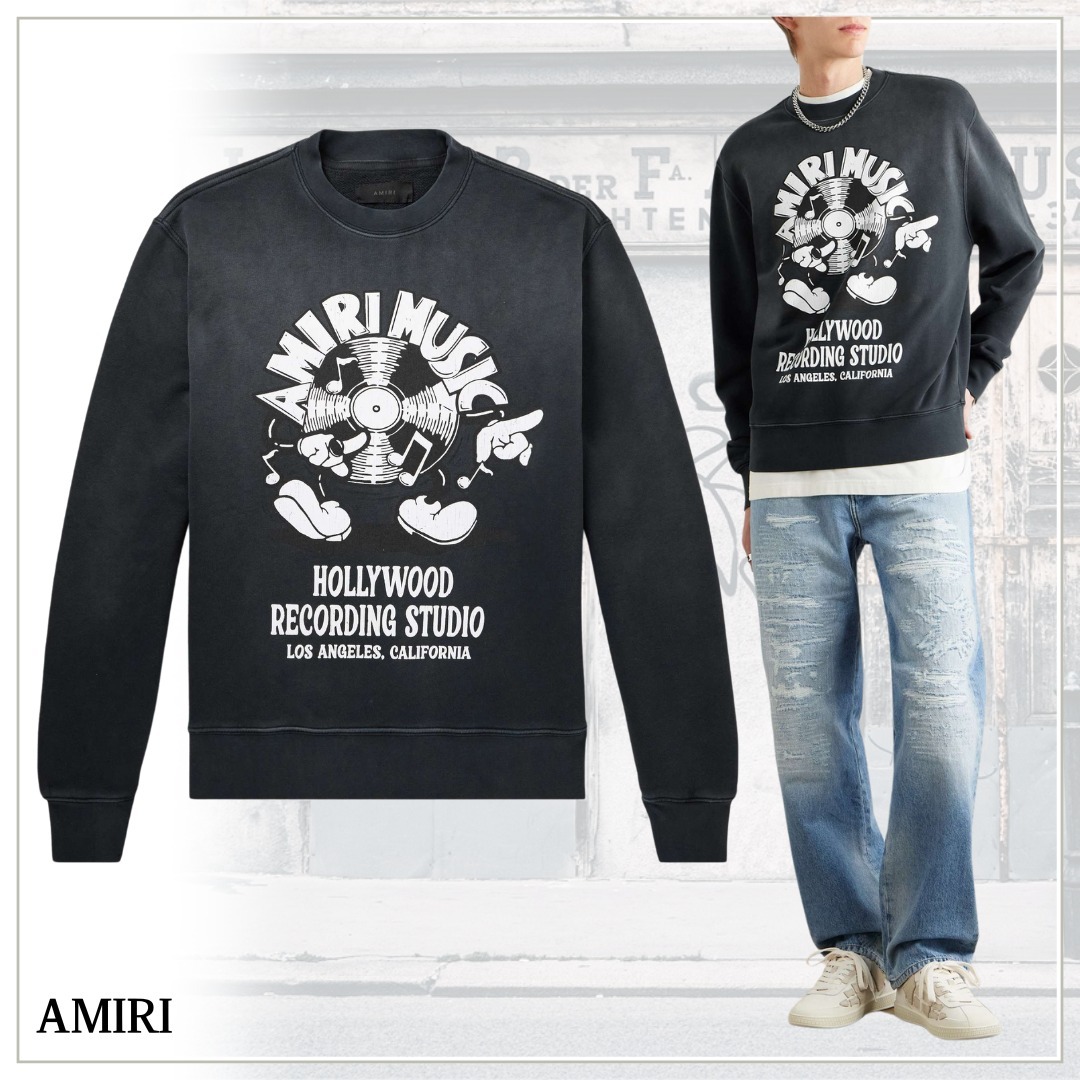 大人気♪【AMIRI】コットンジャージー スウェットシャツ
