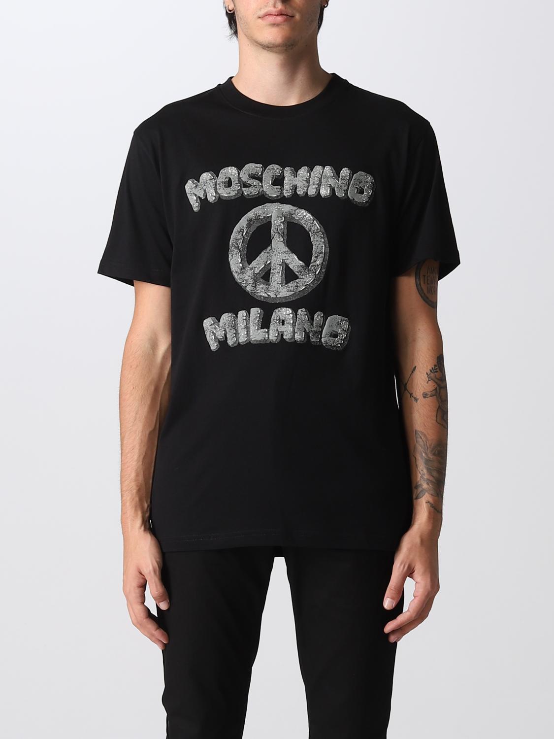 Tシャツ・カットソー MOSCHINO COUTURE Men T-shirt Black 07966041 1555