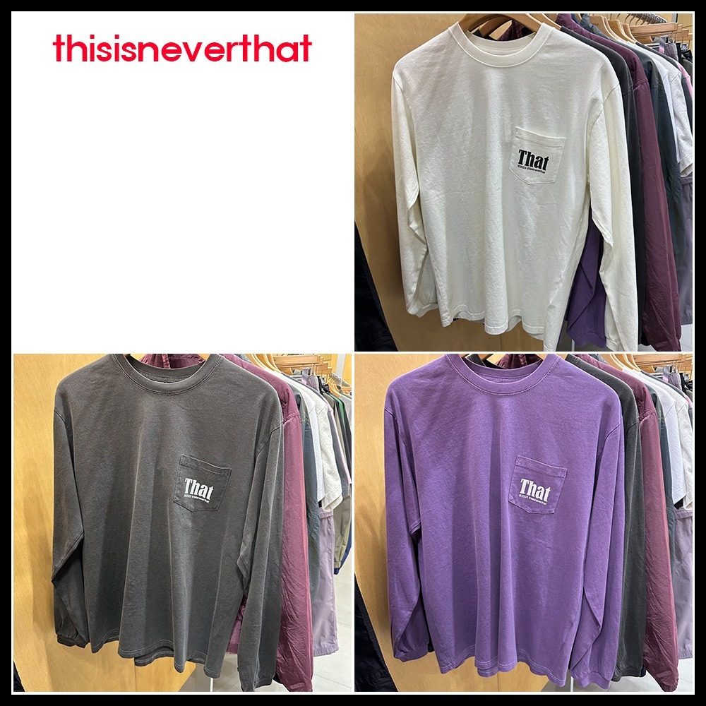 ★thisisneverthat★That Pocket L/S Tee★大人気★