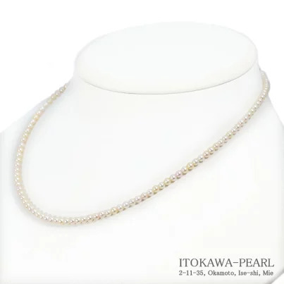 3984：あこや真珠ベビーパールネックレス＜3〜3.5mm＞N-12891