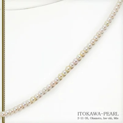3984：あこや真珠ベビーパールネックレス＜3〜3.5mm＞N-12891