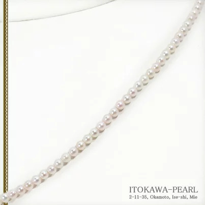 3989：あこや真珠ベビーパールネックレス＜3〜3.5mm＞N-12894
