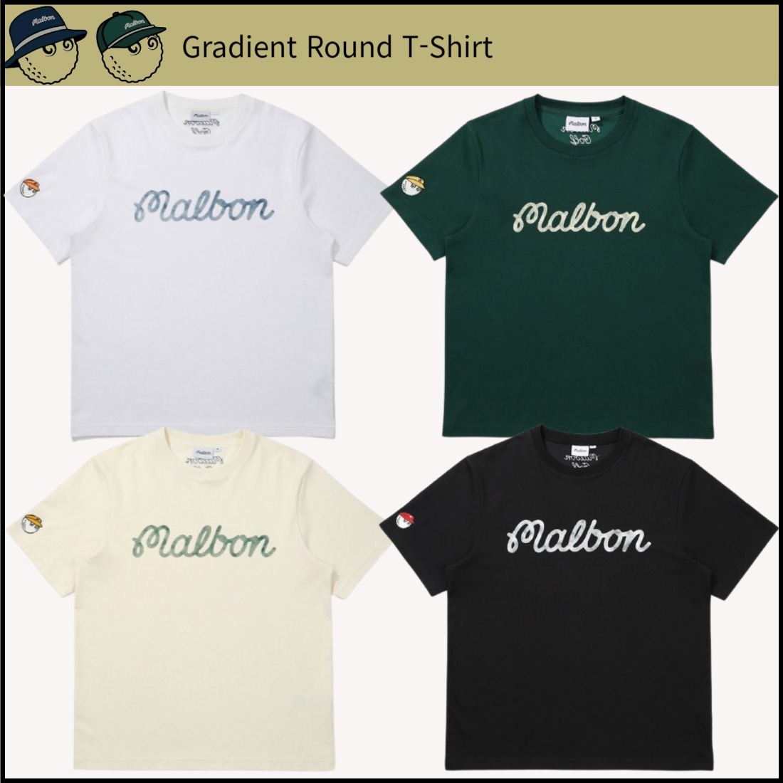 Malbon■Gradient Round T-Shirt■送料込