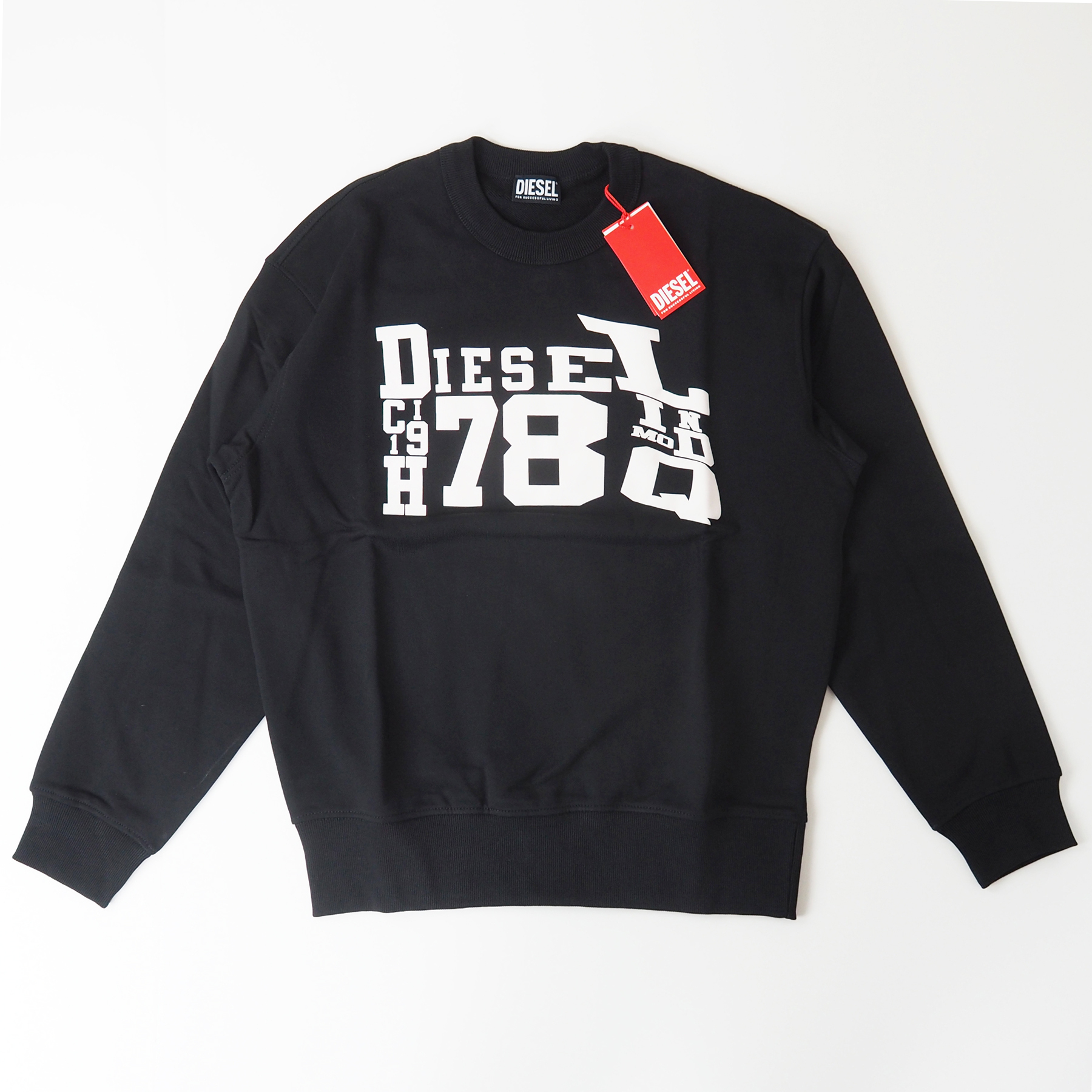 DIESEL S-MACS-G2 ロゴ スウェットシャツ プルオーバー