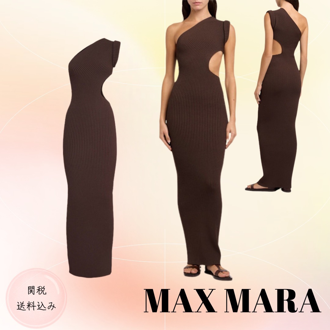MAX MARA【関税送料込】 カットアウトストレッチクレープドレス