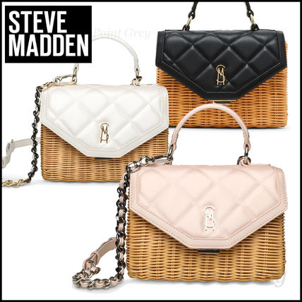 Steve Madden FIJI かごバッグ FIJI Natural Women's Beaded Shoulder Bag – Steve Madden
