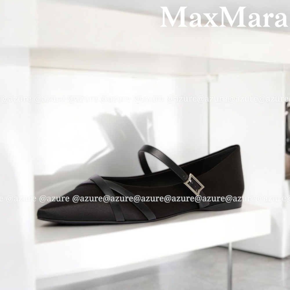 直営♪Max Mara ACCESSORI レーヨン&シルク SATINFLAT