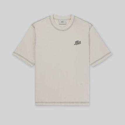 【AMI PARIS】オーガニックコットンジャージーTシャツ CREAM AMI PARIS□オーガニックコットンジャージーTシャツ White cream