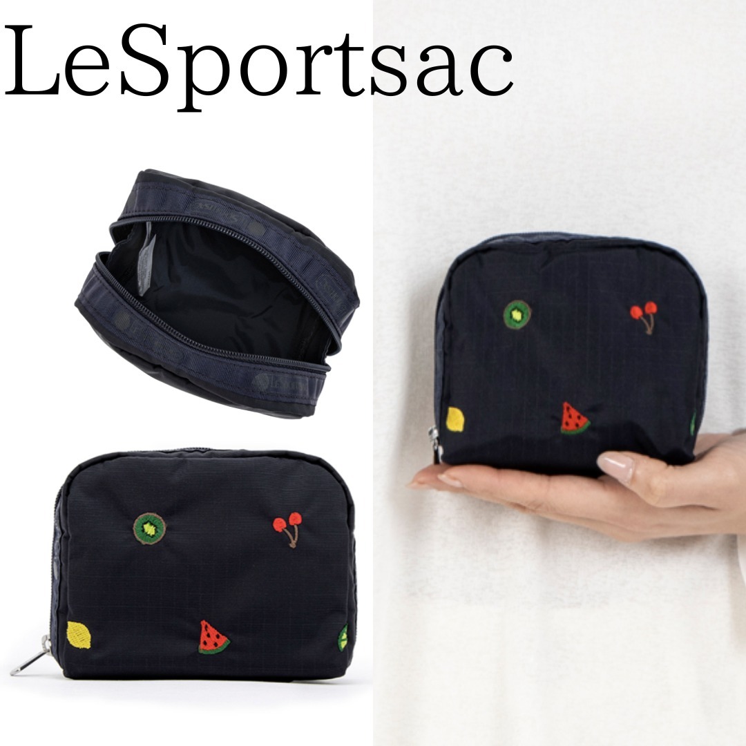 ■LeSportsac■SQUARE COSMETIC ミックスドフルーツ
