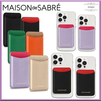 ☆MAISON DE SABRE☆レザー 本革 MagSafe Wallet カード3枚収納