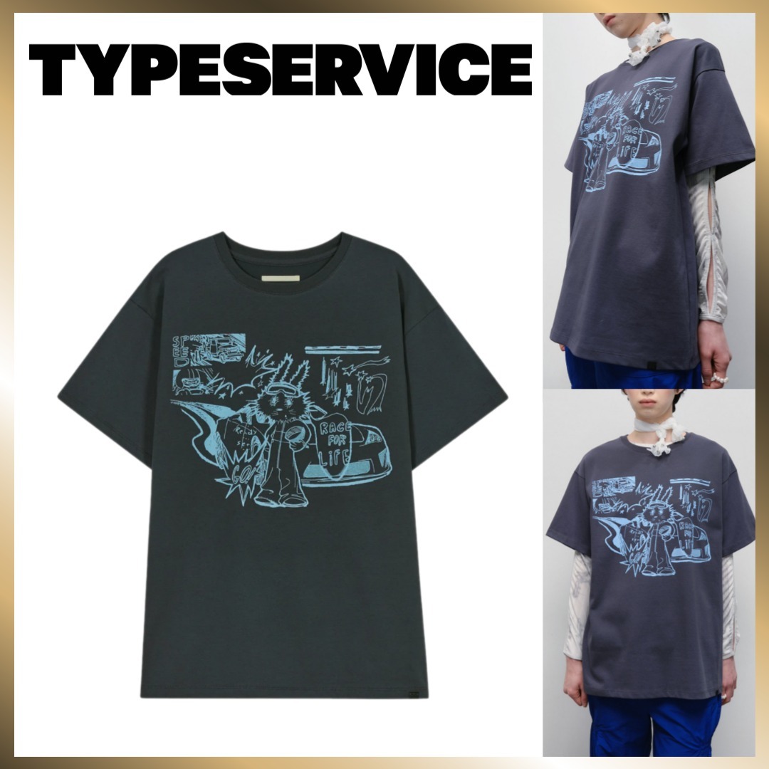 ◇typeservice◇ Racing Rabbit Top Charcoal