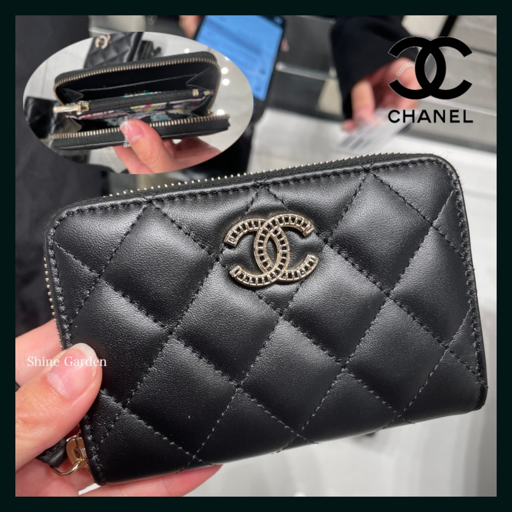 上品可愛い】CHANEL フラップカードケース ミニ財布 25P CC