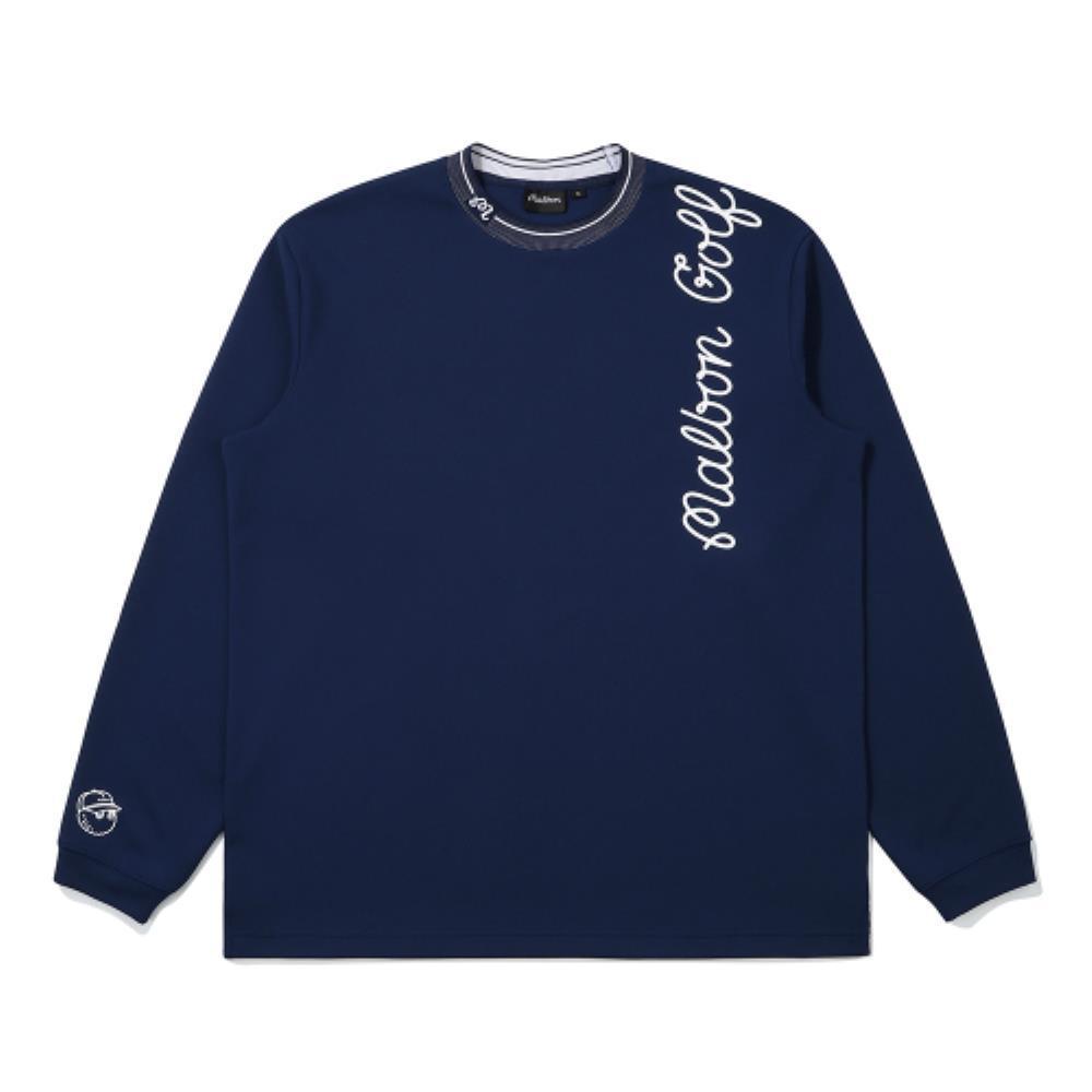 スウェット・トレーナー Malbon Golf Malbon Mockneck Mid Layer NAVY MAN M5121PTL04NVY