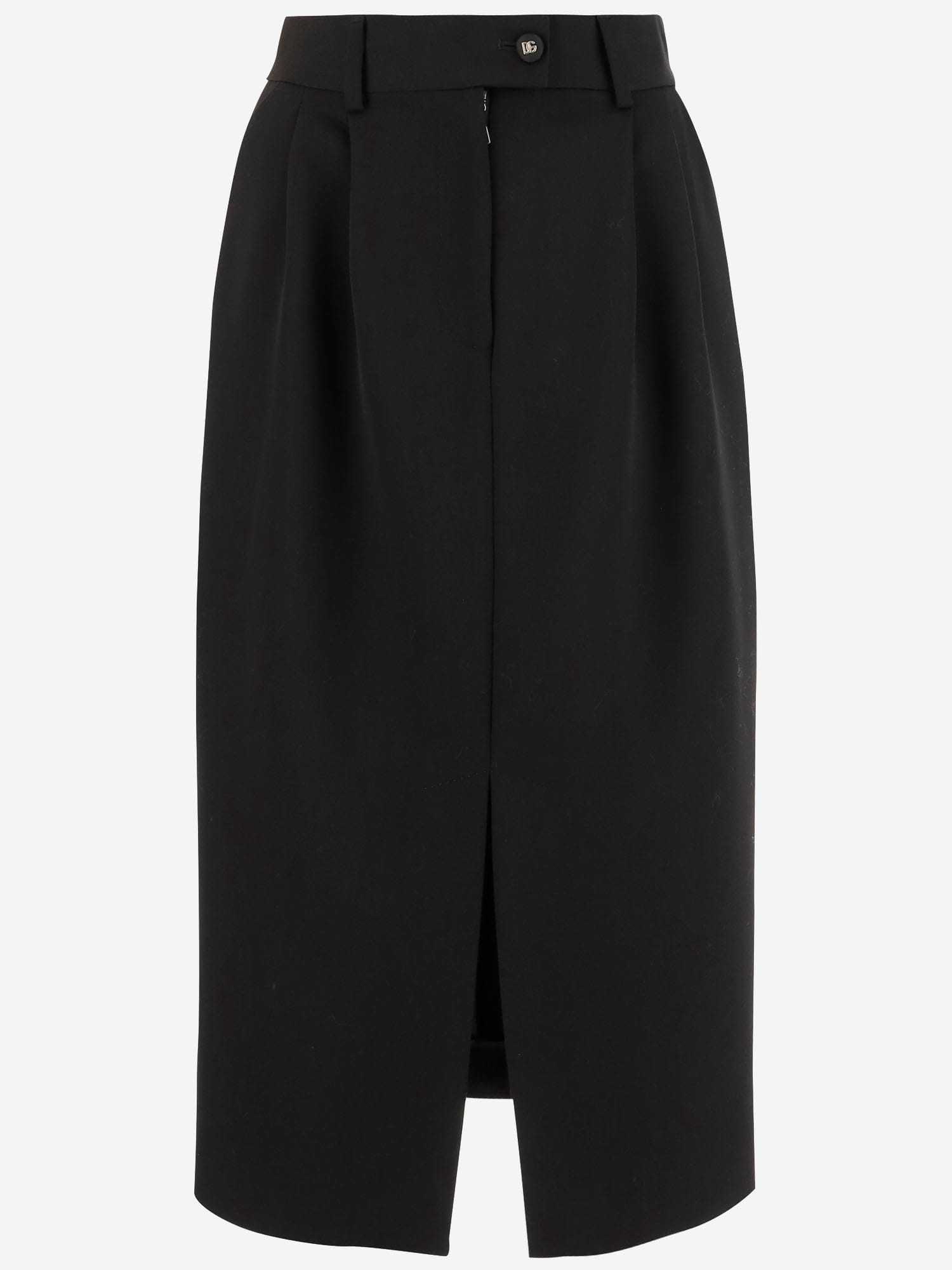 【送料&関税込】Dolce & Gabbana Wool Pencil Skirt Longue
