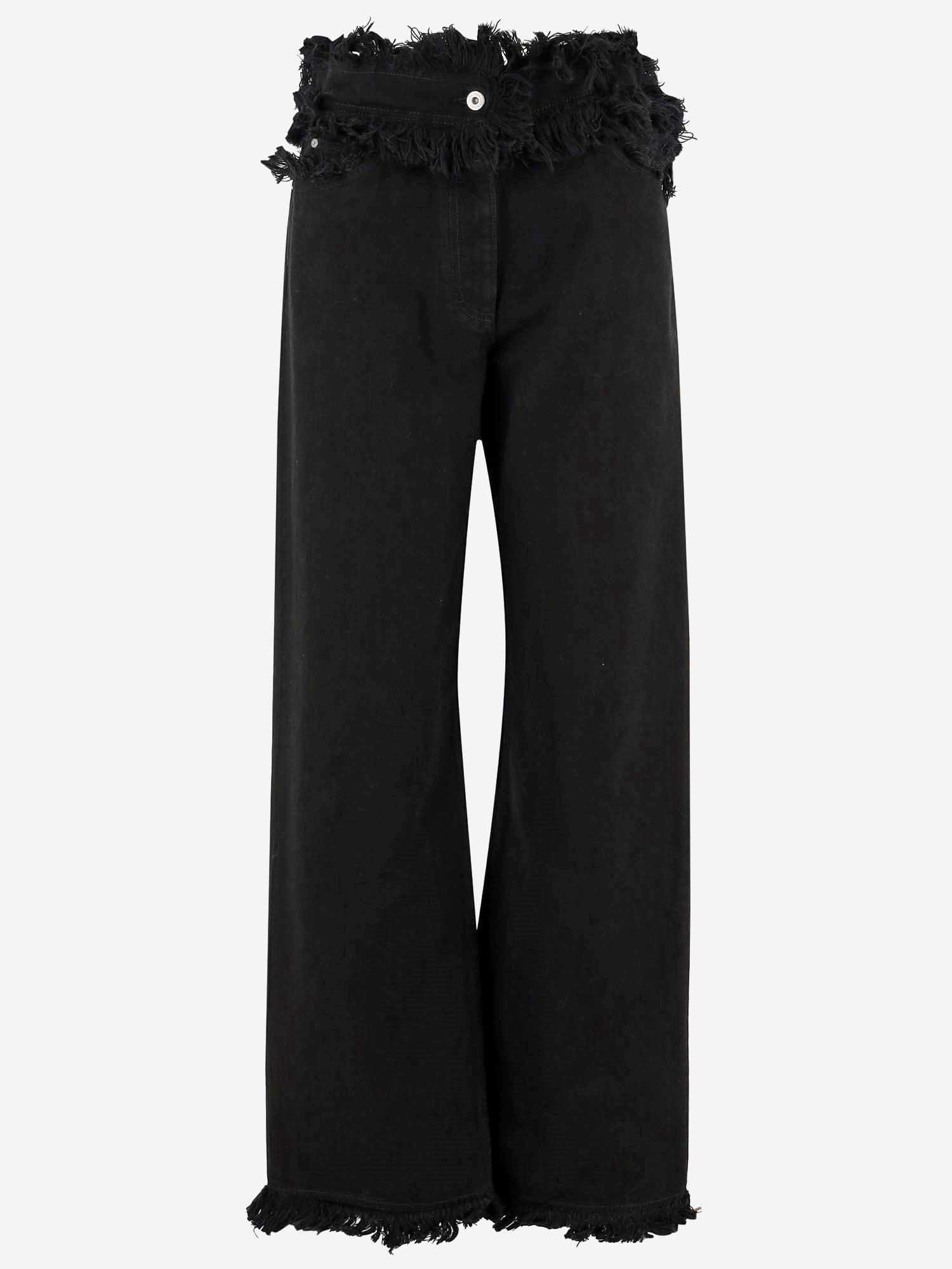 【送料&関税込】Ferragamo Frayed Cotton Pants