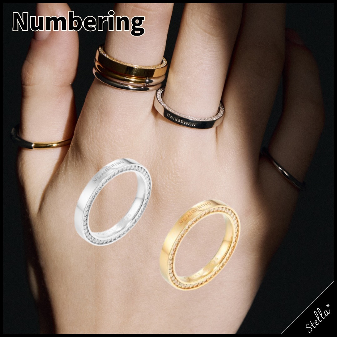 注目■NUMBERING■大人気 サイドパヴェリング シルバー/ゴールド