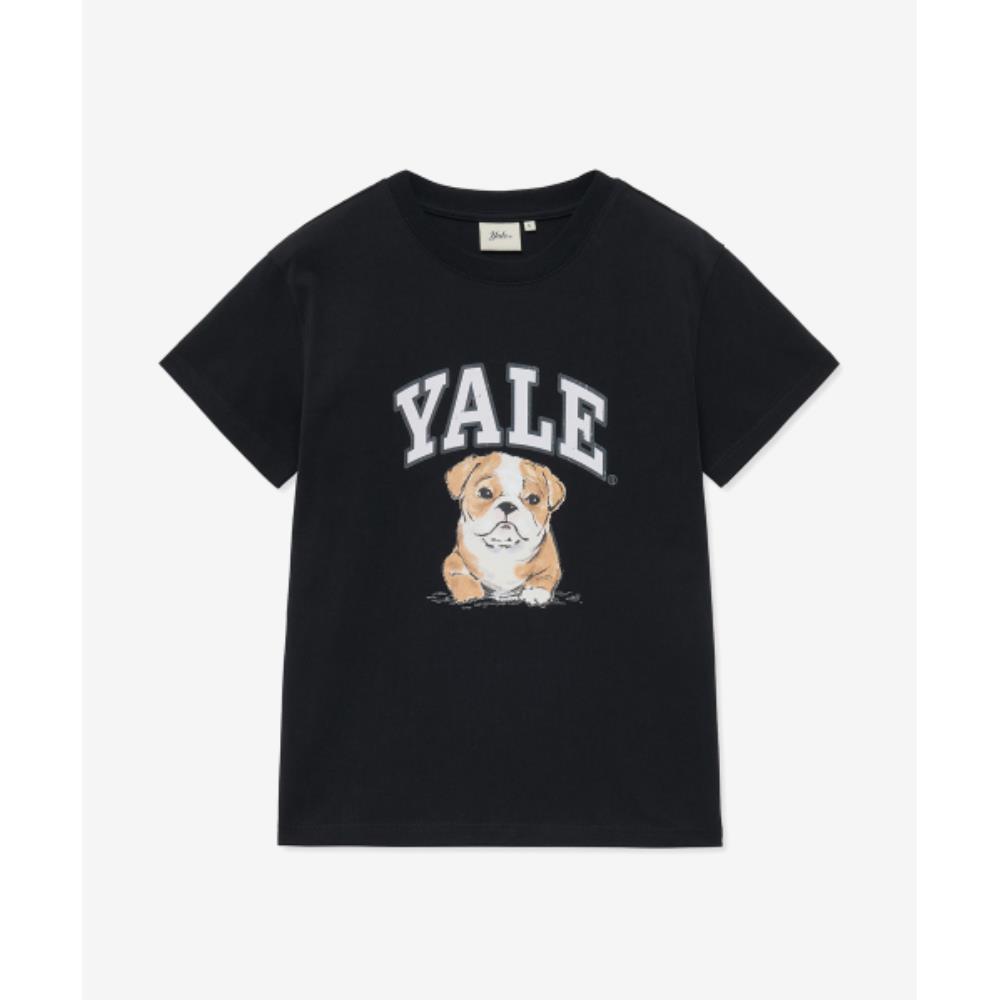 ☆YALE☆ Women's Vintage Dan Short Sleeve T-Shirt Black YFM1