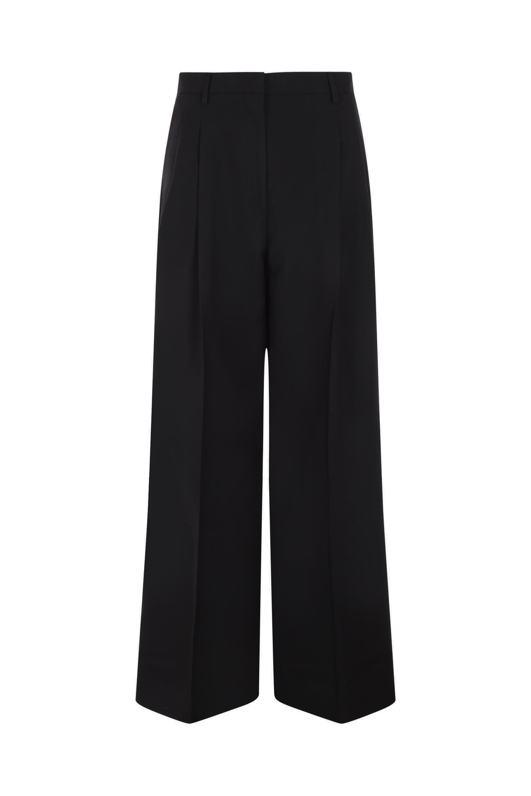 【関税&送料込】Burberry Madge Wool Wide-Leg Pants
