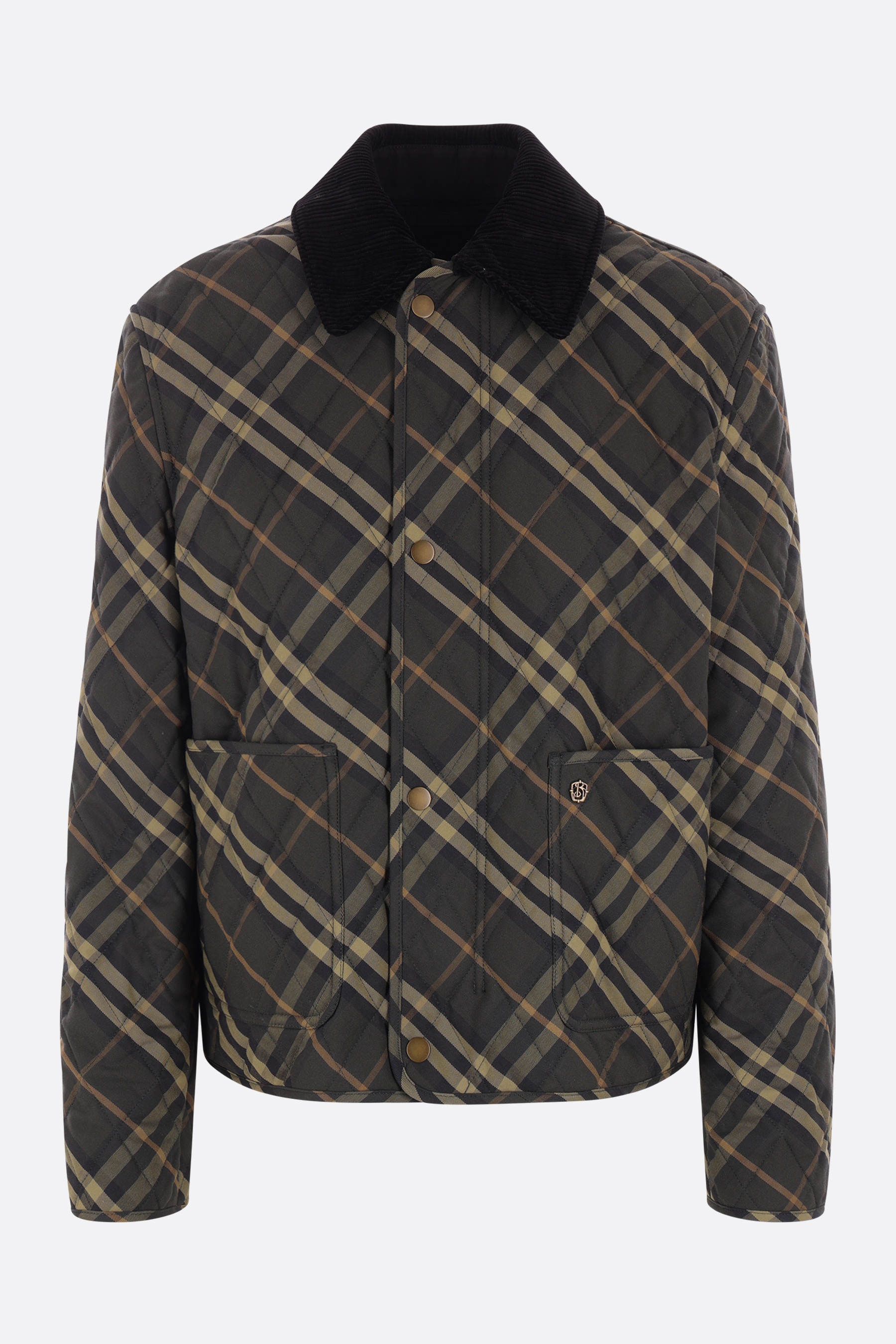 【関税&送料込】Burberry Cropped Check Quilted Barn Jacket