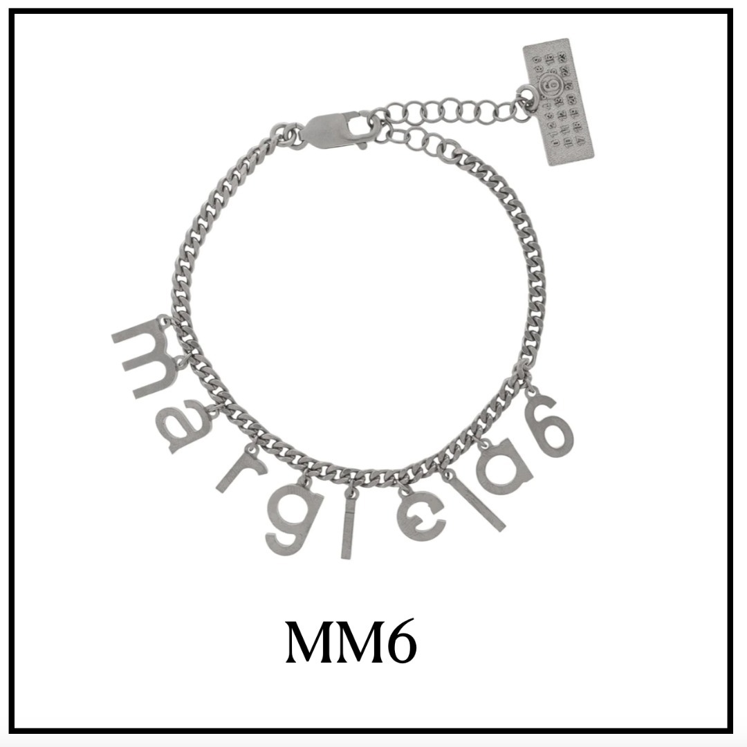 【MM6】ロゴ プレート ブレスレット
