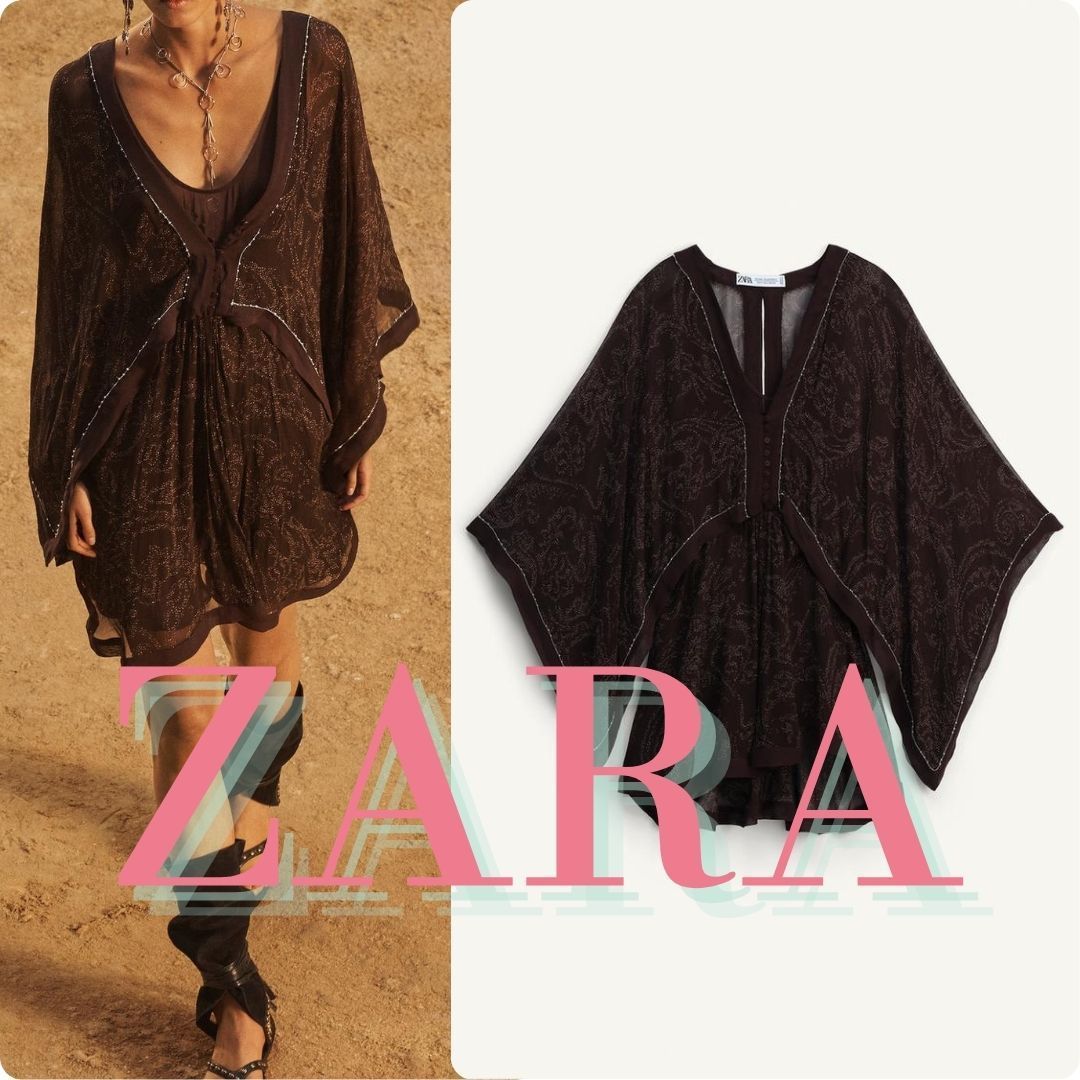 ZARA LIMITED EDITION プリント柄ショートワンピース 2259/704