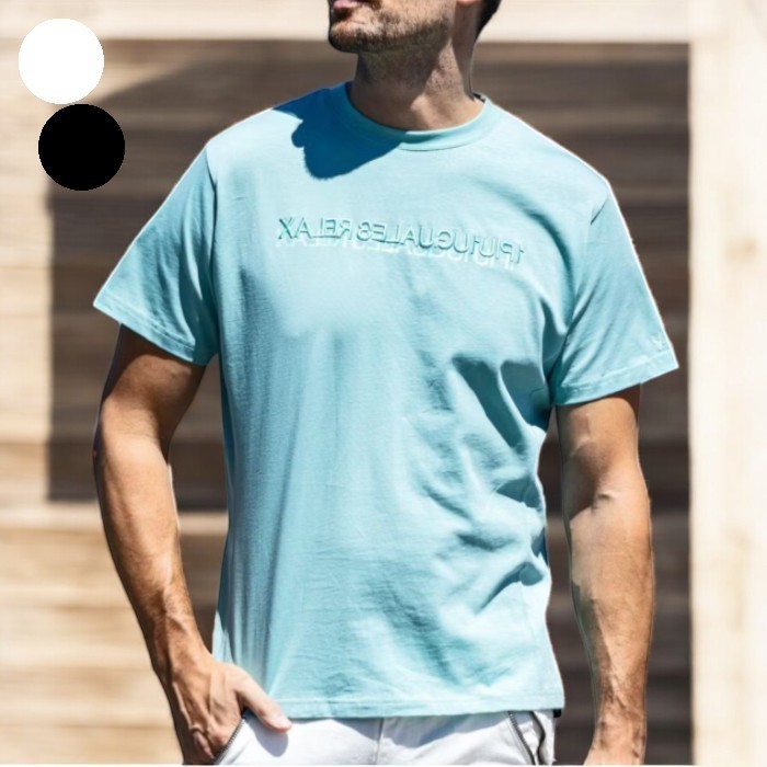 ★イケオジ★【1PIU1UGUALE3 RELAX】2重ロゴ半袖Tシャツ