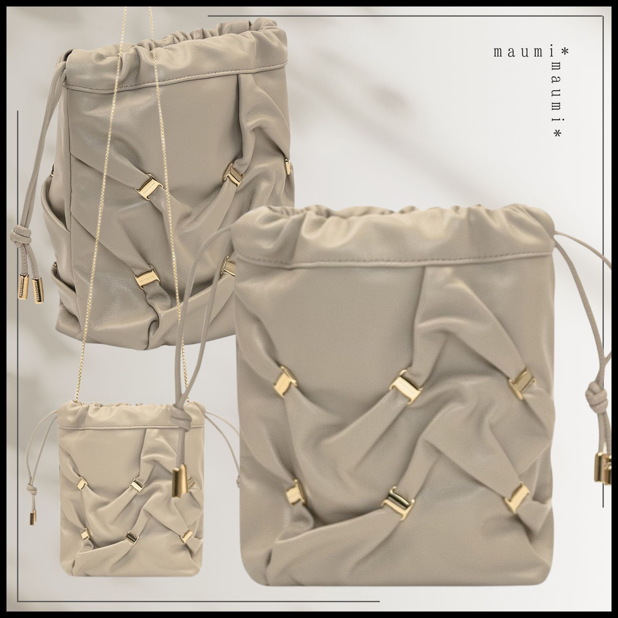 FERRAGAMOフェラガモ ヴァラ・ミニバッグ チェーンショルダー