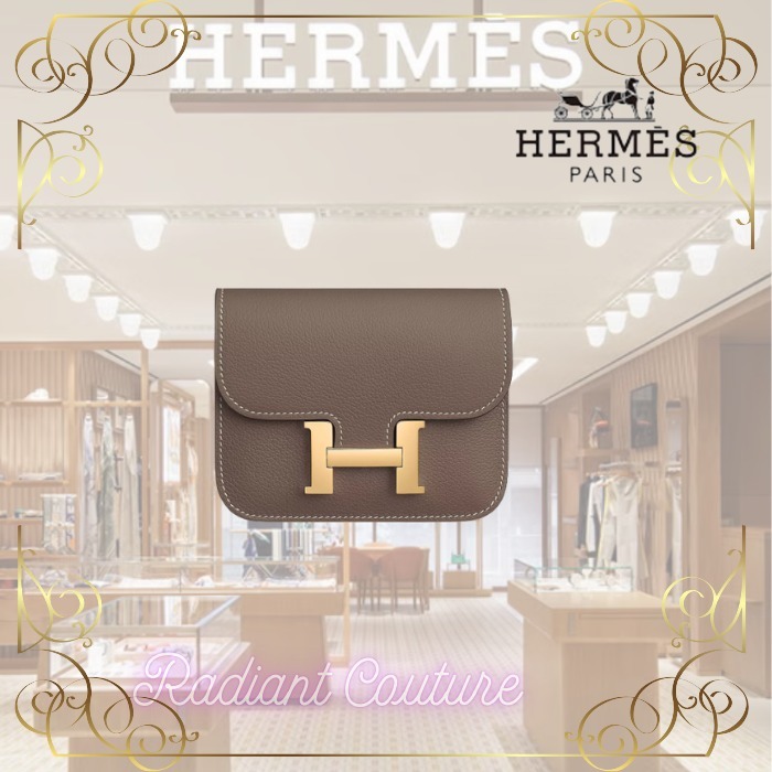 【HERMES】コンスタンス スリム エトゥープ/ゴールド金具 3WAY