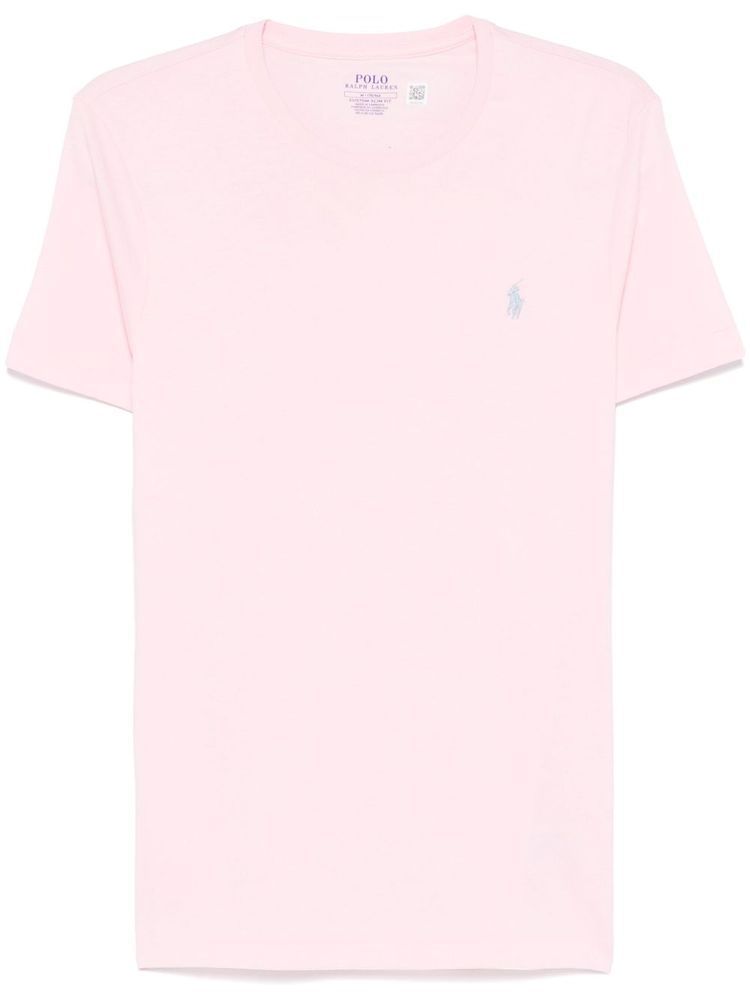 Tシャツ・カットソー RALPH LAUREN Logo-detail Short-sleeved T-shirt Pink