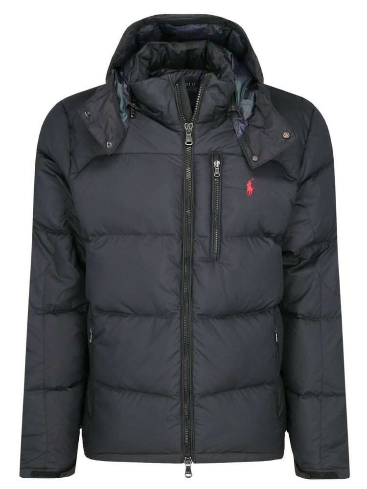 アウターその他 RALPH LAUREN Logo Patch Embroidered Puffer Jacket Black