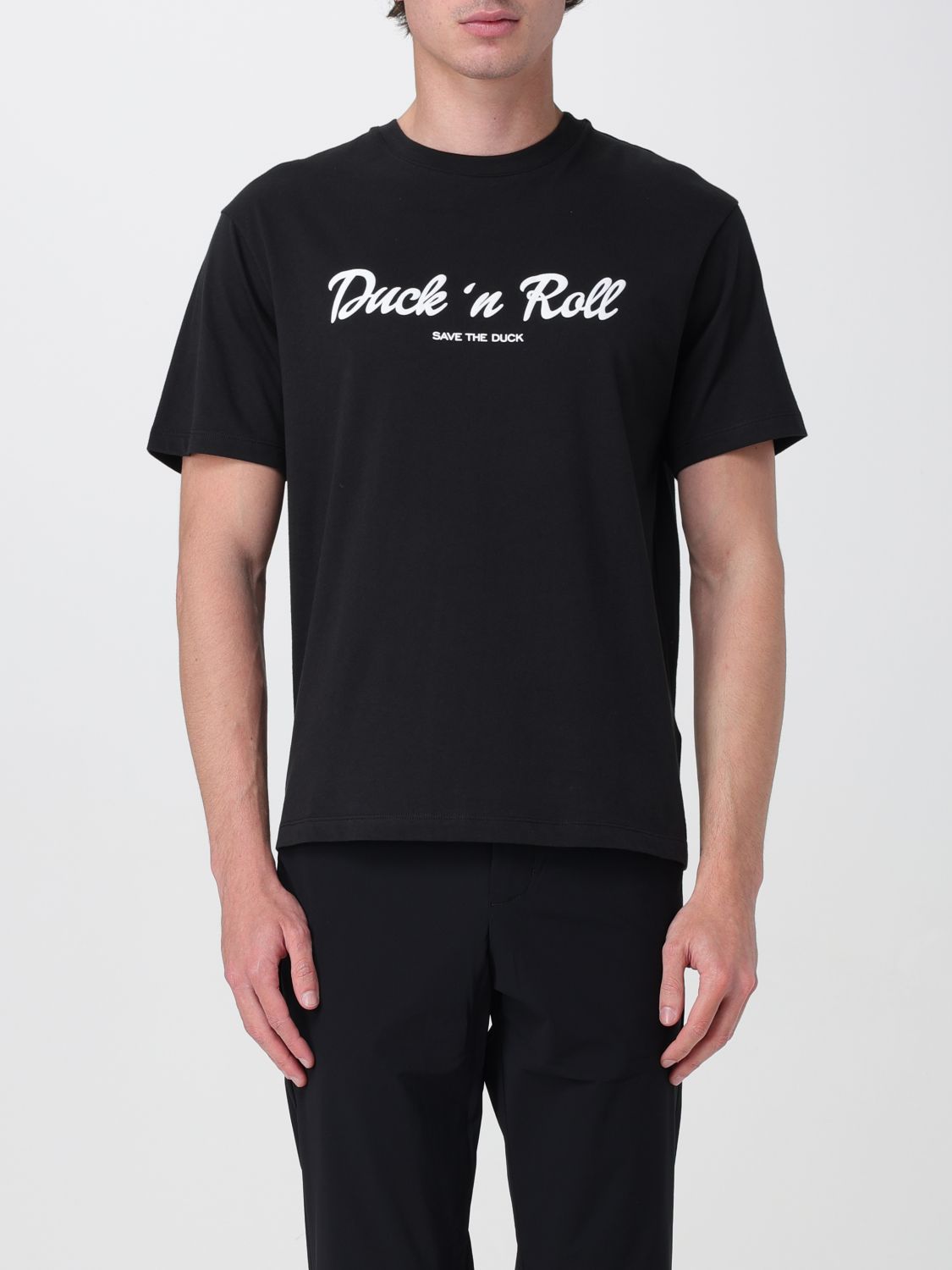 Tシャツ・カットソー SAVE THE DUCK Men T-shirt Black DT2217MBESY20 10000