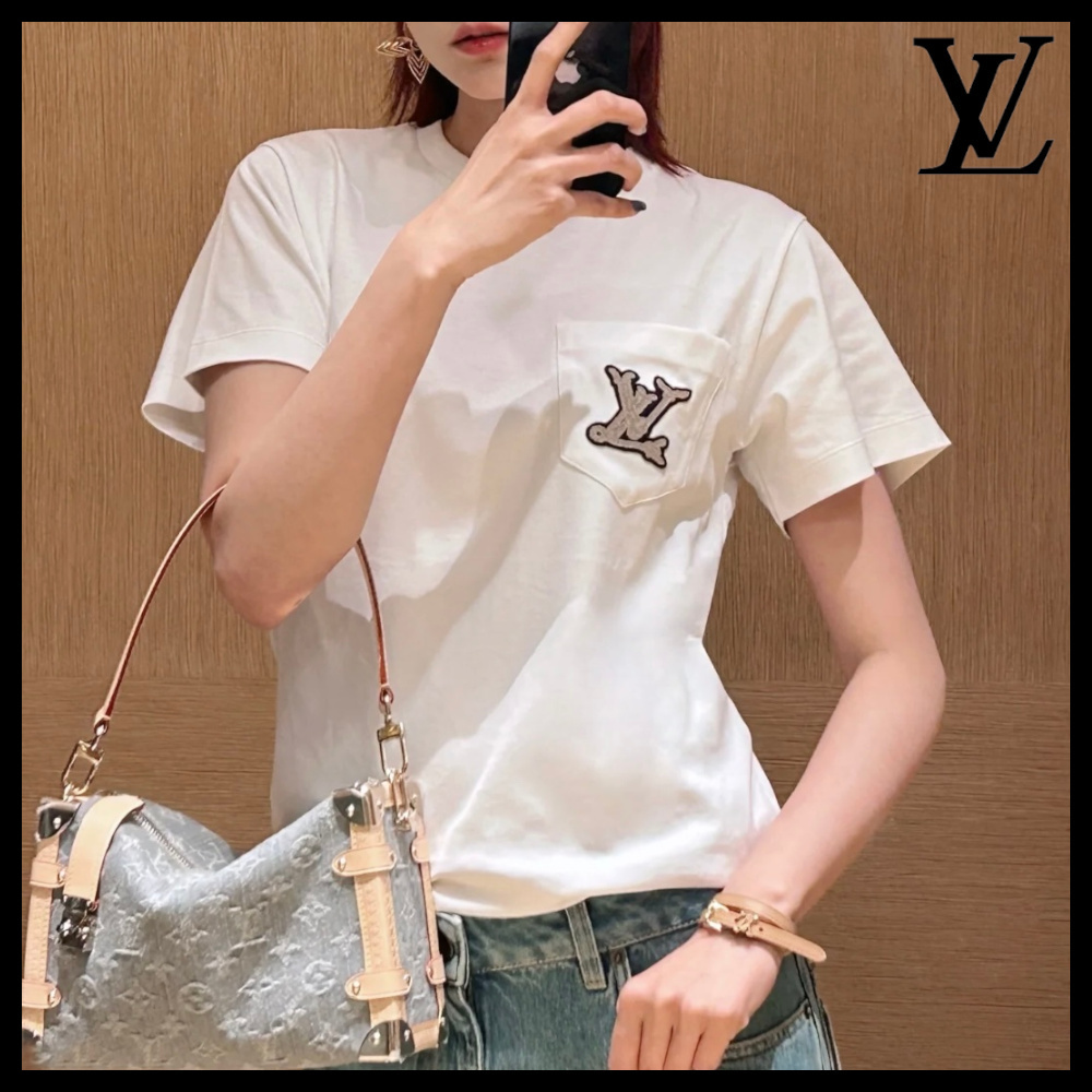 【ポケットのLVロゴが目を惹く♪】Louis Vuitton★Tシャツ