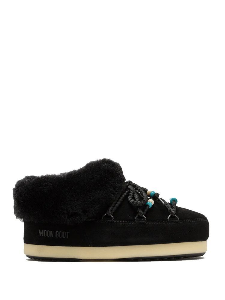 スニーカー MOON BOOT Suede Beads Mules Black